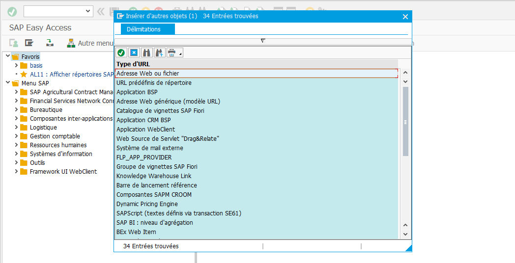 Ajouter URL étape 1